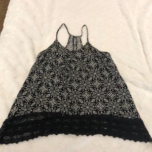 Black and white tank